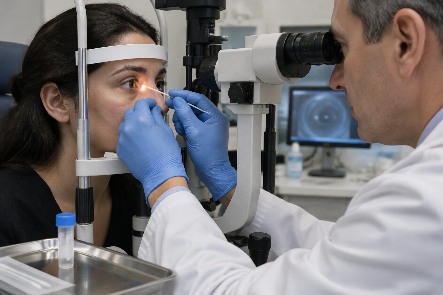 اختبار الأكانثاميبا الجزيئي — Acanthamoeba molecular testing — صورة توضيحية للفحص