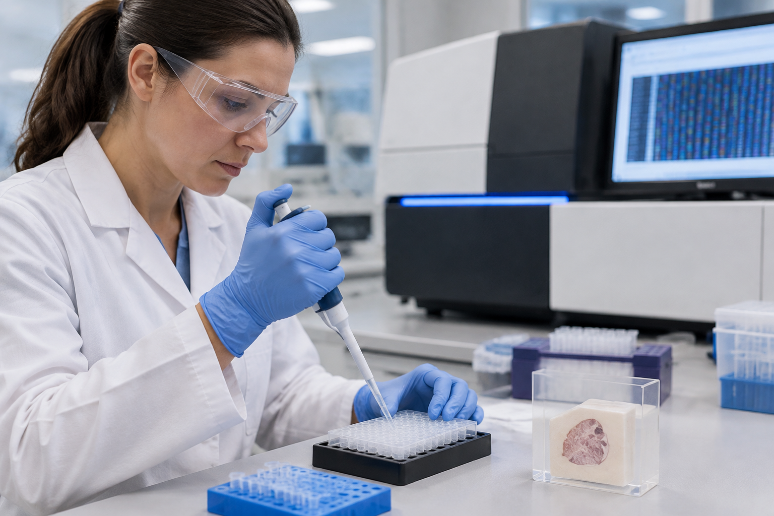 فحص الحمل الطفري الورمي TMB — Tumor mutational burden testing (TMB) — صورة توضيحية للفحص