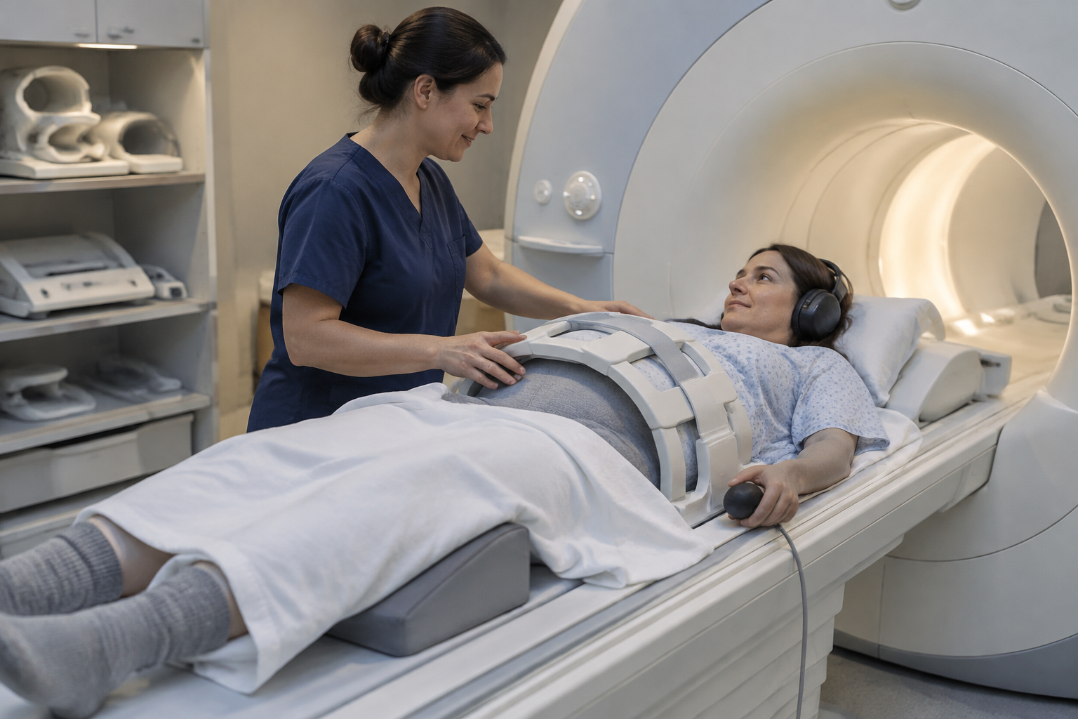 الرنين المغناطيسي لكلى الجنين والمسالك البولية — Magnetic Resonance Imaging of the Fetal Kidneys and Urinary Tract (MRI) — صورة توضيحية للفحص