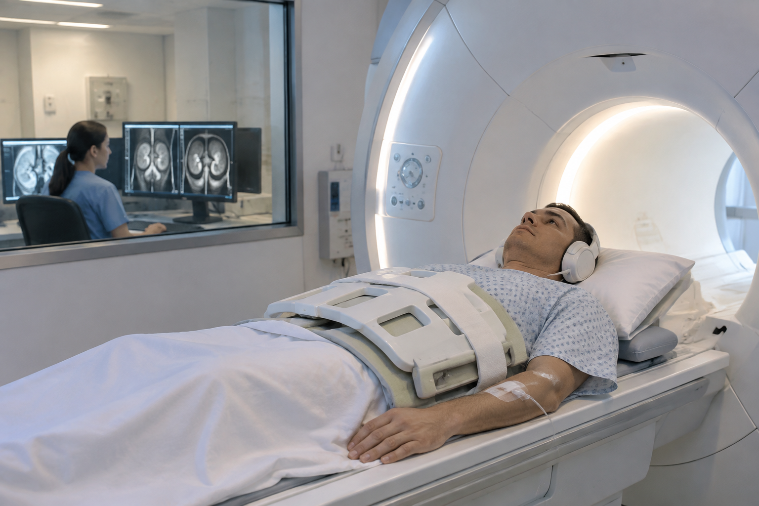 الرنين المغناطيسي للكيسات الكلوية وتصنيف بوسنياك — Magnetic Resonance Imaging of Renal Cysts with Bosniak Classification (MRI) — صورة توضيحية للفحص