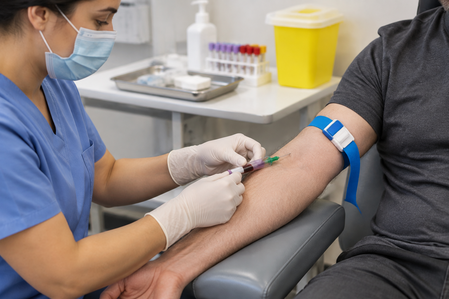 فحص جين HBB لاضطرابات بيتا غلوبين — Hemoglobin Subunit Beta Gene Testing for Beta-Globin Disorders (HBB) — صورة توضيحية للفحص