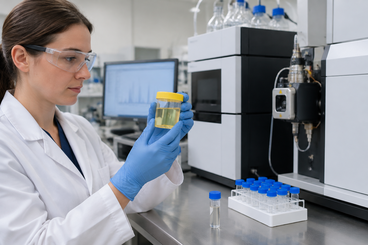 تحليل الكلوروفينولات البولية — Urinary Chlorophenols Test — صورة توضيحية للفحص