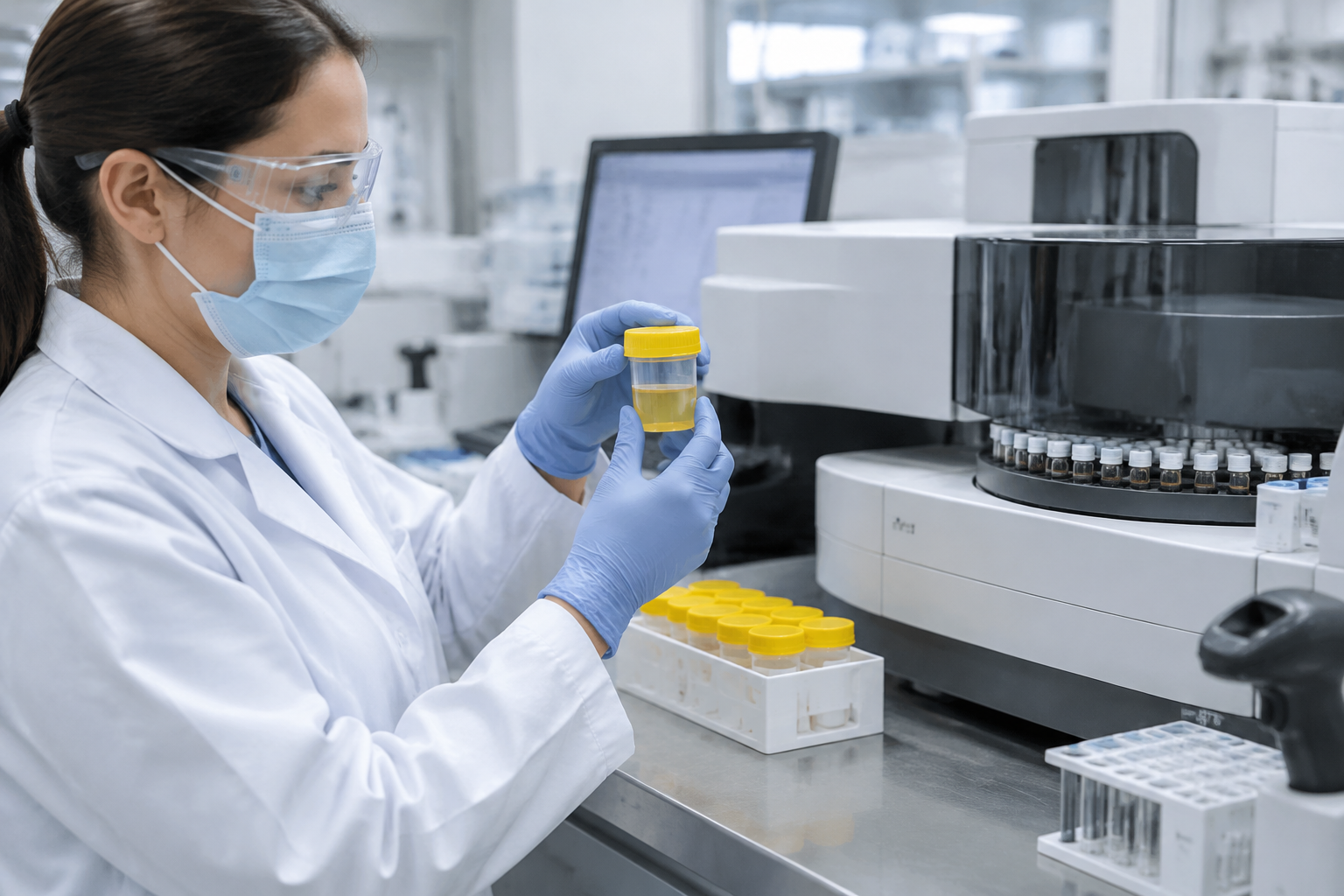 تحليل بنزويل إكغونين للتعرض للكوكايين — Benzoylecgonine Test for Cocaine Exposure — صورة توضيحية للفحص