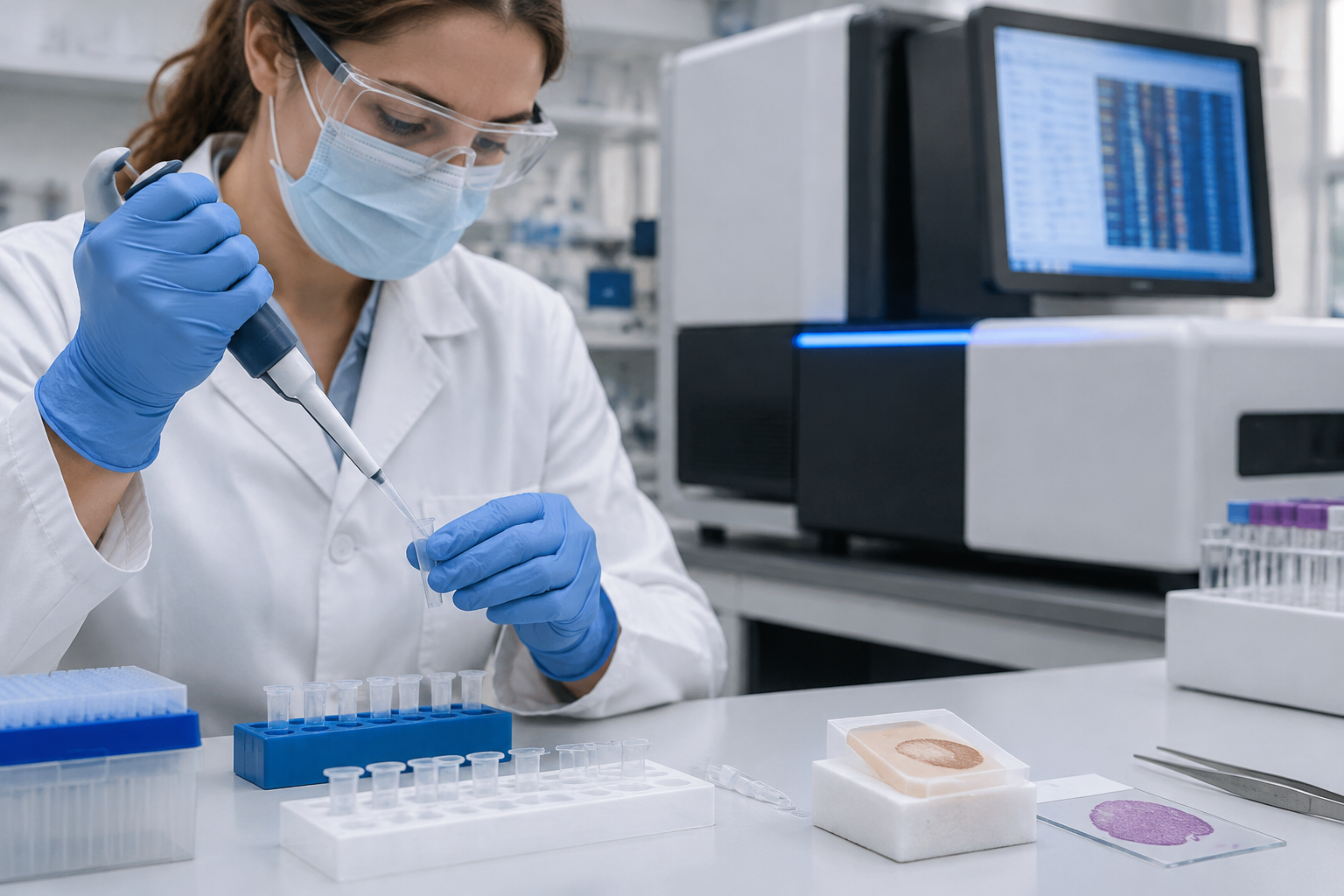 فحص تخطي إكسون MET 14 في سرطان الرئة — MET Exon 14 Skipping Testing in Lung Cancer — صورة توضيحية للفحص