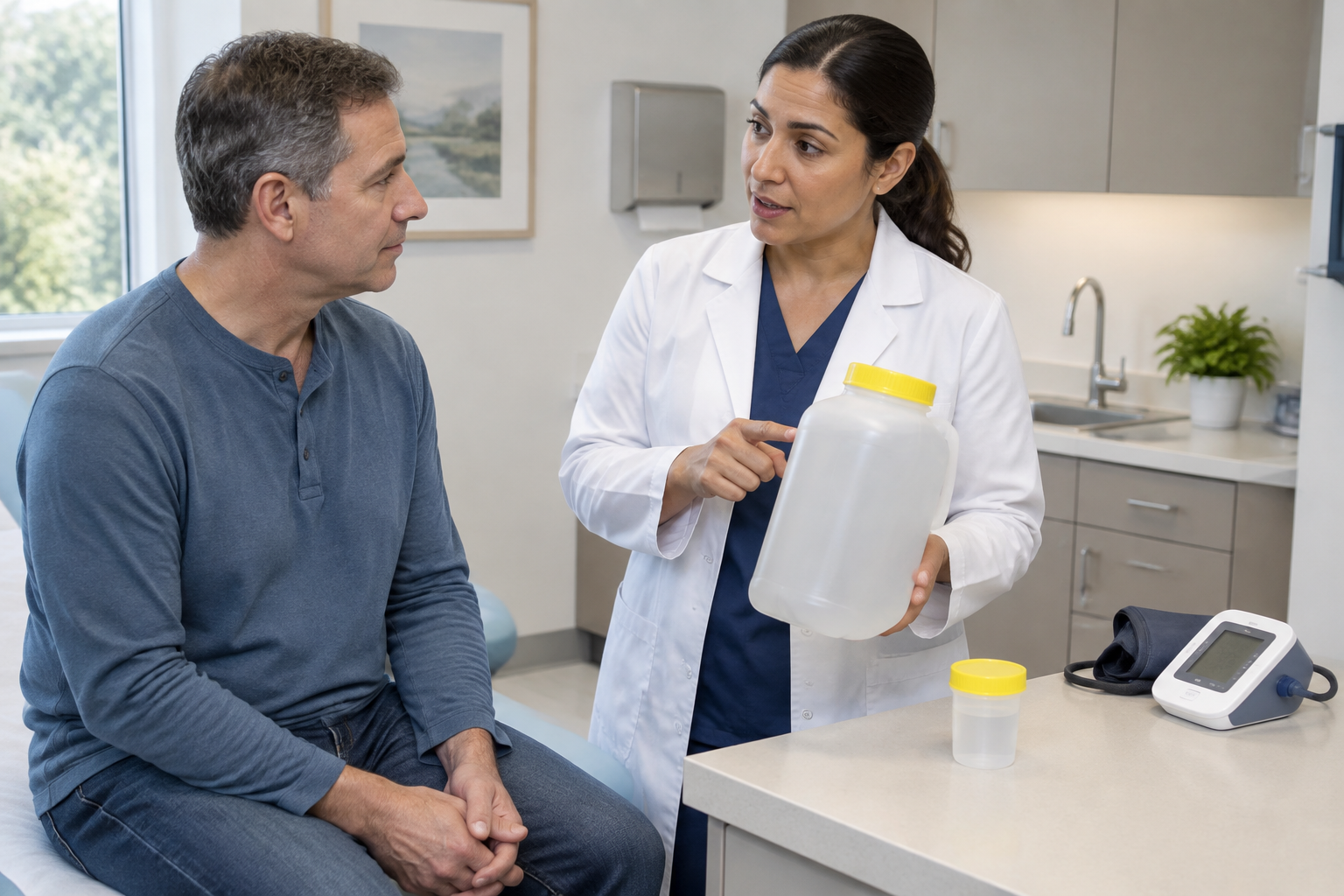 اختبار تحميل الملح الفموي لفرط الألدوستيرون — Oral Salt Loading Test for Hyperaldosteronism — صورة توضيحية للفحص