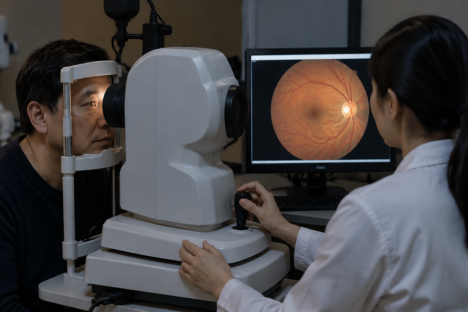 تصوير قاع العين الملون — Color Fundus Photography — صورة توضيحية للفحص