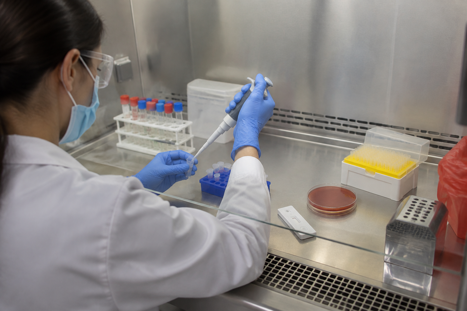 اختبار إنزيم مقاومة الكاربابينيم KPC — Klebsiella pneumoniae Carbapenemase Test (KPC) — صورة توضيحية للفحص