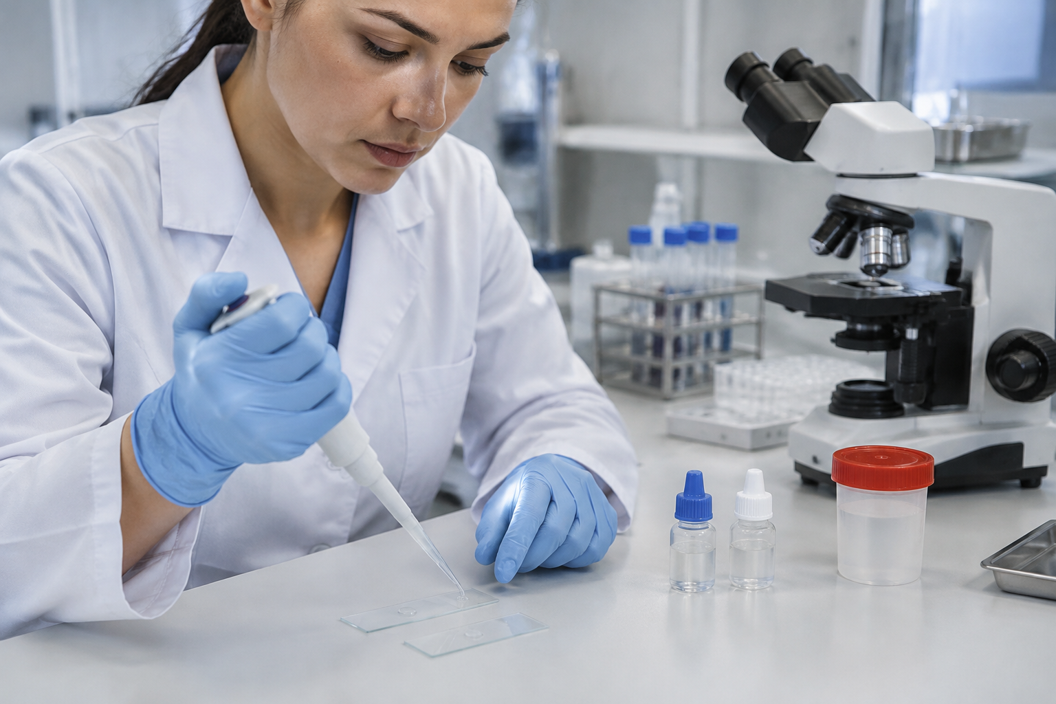 اختبار الأجسام المضادة للحيوانات المنوية بطريقة MAR — Antisperm antibody testing by mixed antiglobulin reaction (MAR) — صورة توضيحية للفحص