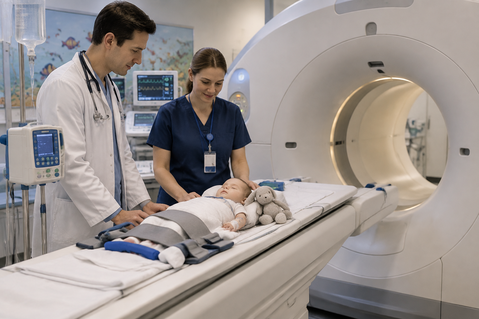 التصوير البوزيتروني FDOPA لفرط الأنسولين الخلقي — Fluorodopa positron emission tomography for congenital hyperinsulinism (FDOPA, PET) — صورة توضيحية للفحص