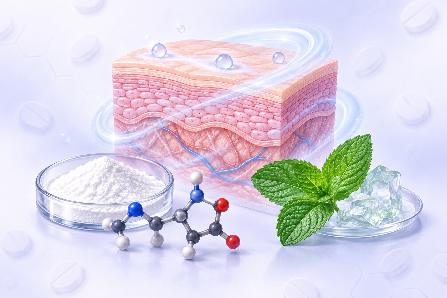 آرجنين، مينثول | Arginine, Menthol