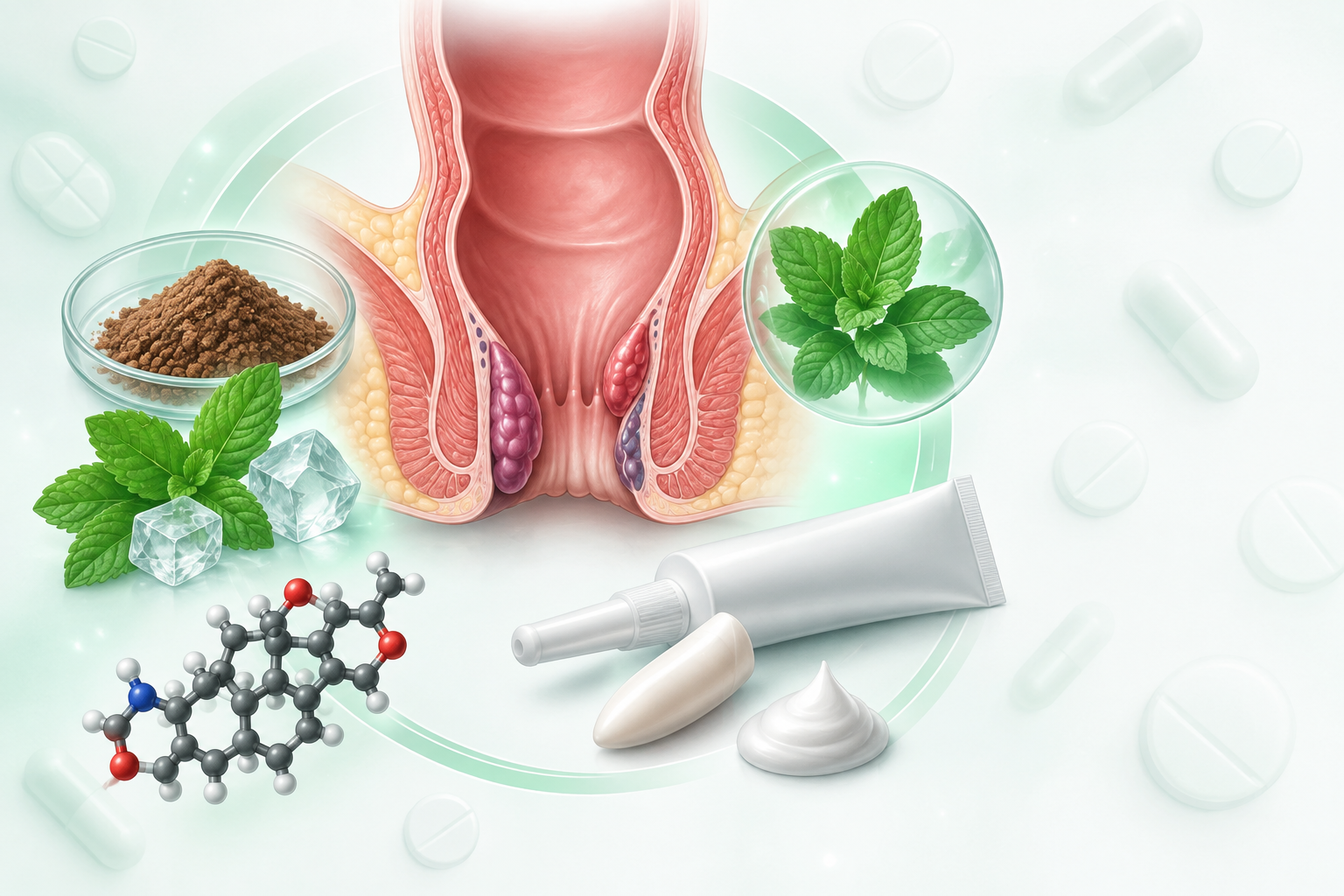 أسيتونيد الفلوسينولون، المينثول، سبجلات البزموث، ليدوكين | Fluocinolone acetonide, menthol, bismuth subgallate, lidocaine