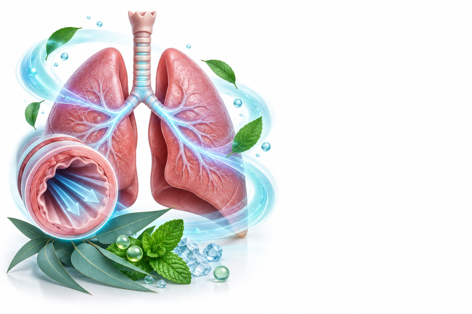 بروسين، كافور، يوكاليبتول، مينثول، بروبيل هكسيدرين | Brucin, Camphor, Eucalyptol, Menthol, Propylhexedrine — رسم توضيحي لفئة مضاد الربو