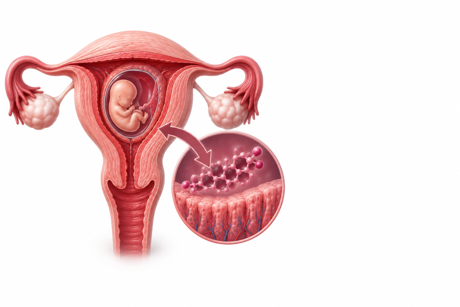 ديدروجيستيرون | Dydrogesterone — رسم توضيحي لفئة إجهاض اعتيادي