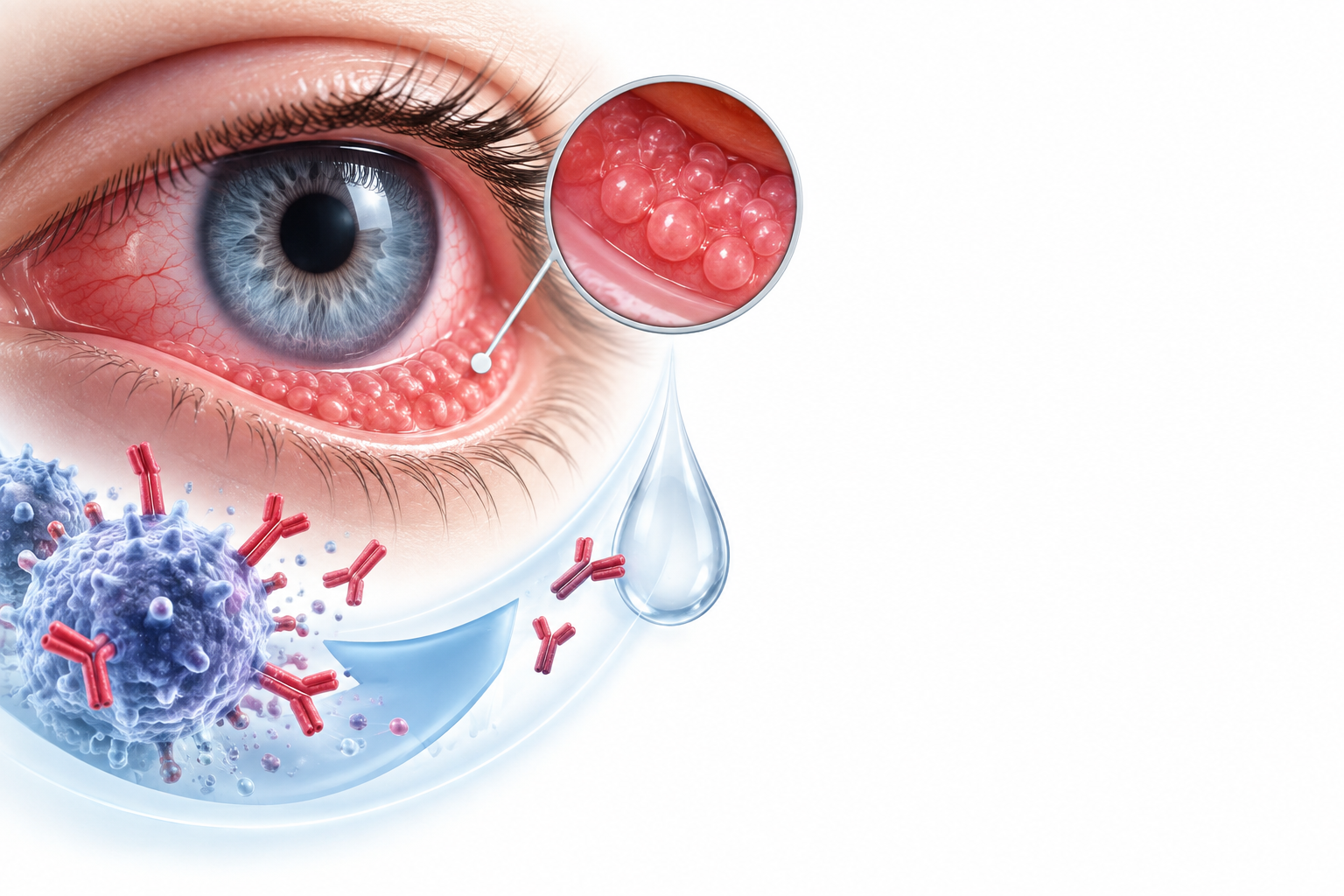 ن – استيل اسبارتيل حمض الغلوتاميك | N-acetyl aspartyl glutamic acid (as sodium salt) — رسم توضيحي لفئة التهاب الملتحمة الحليمي العملاق