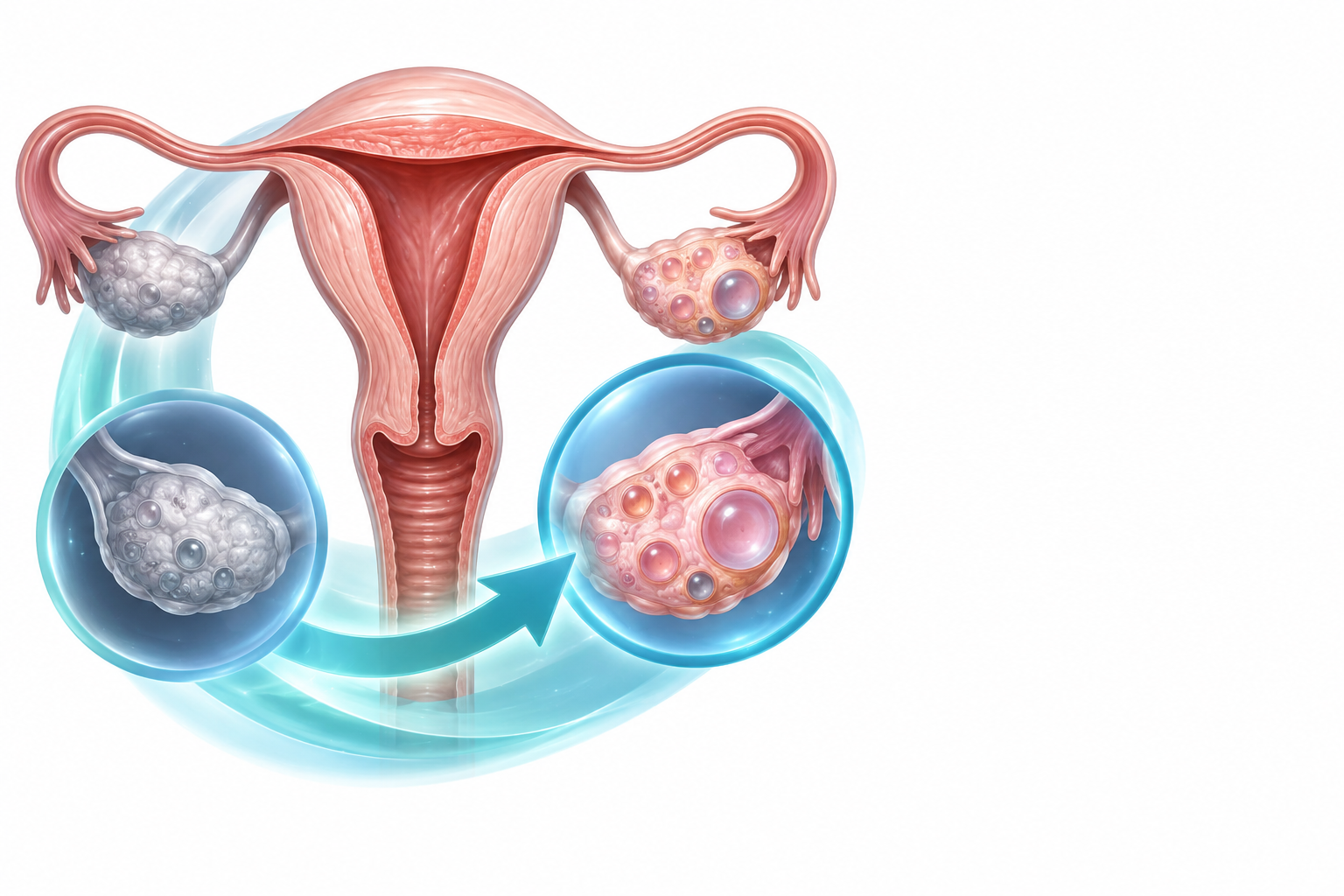 ايثنيل استراديول | Ethinyl Estradiol — رسم توضيحي لفئة فشل المبيض المبكر
