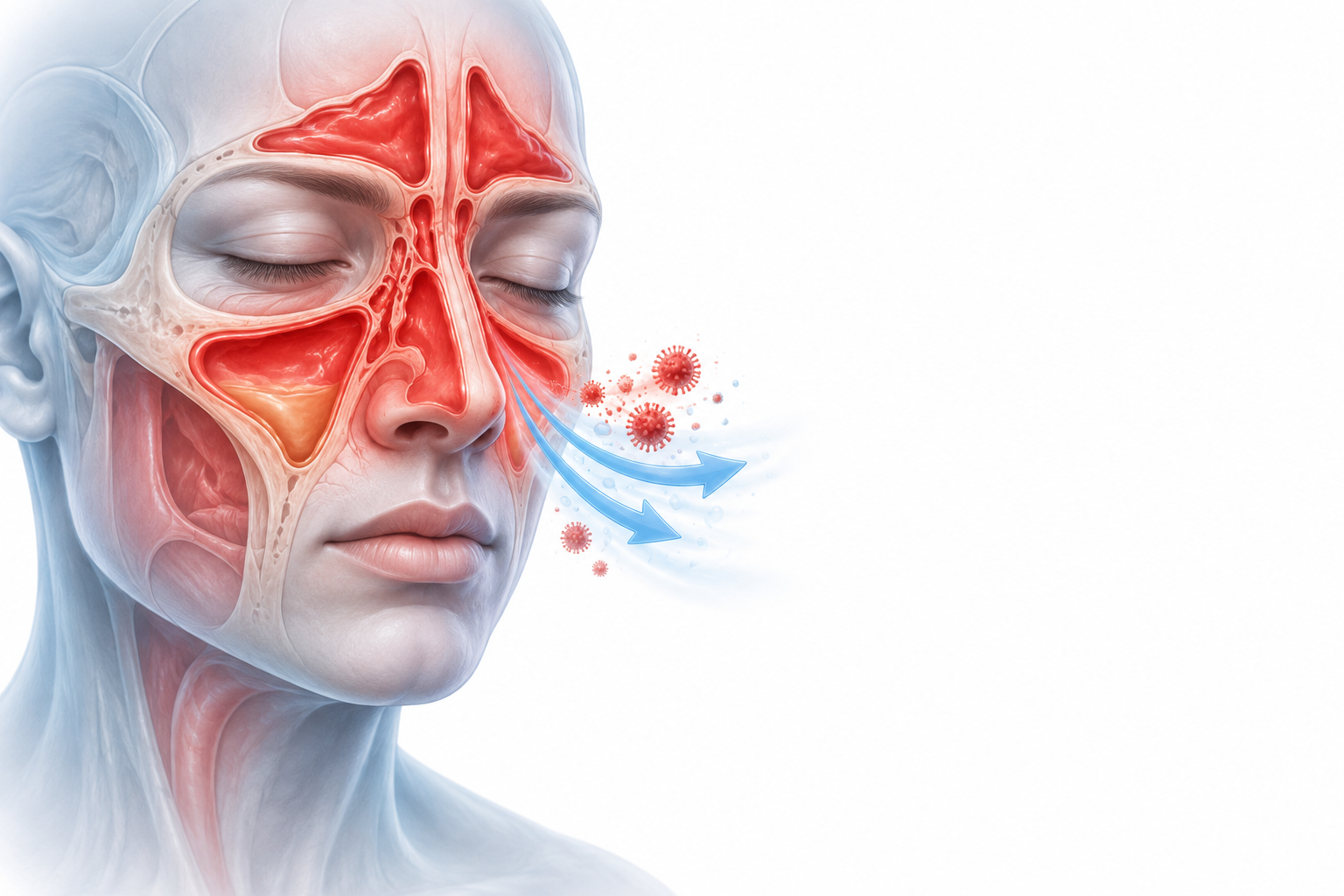 السودوإفدرين، السيتريزين | Pseudoephedrine, Cetirizine — رسم توضيحي لفئة التهاب الجيوب الحاد