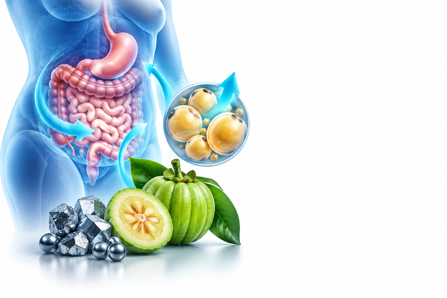 كروم و مستخلص نبات الغرسنية | chromium, garcinia cambogia — رسم توضيحي لفئة زيادة الوزن