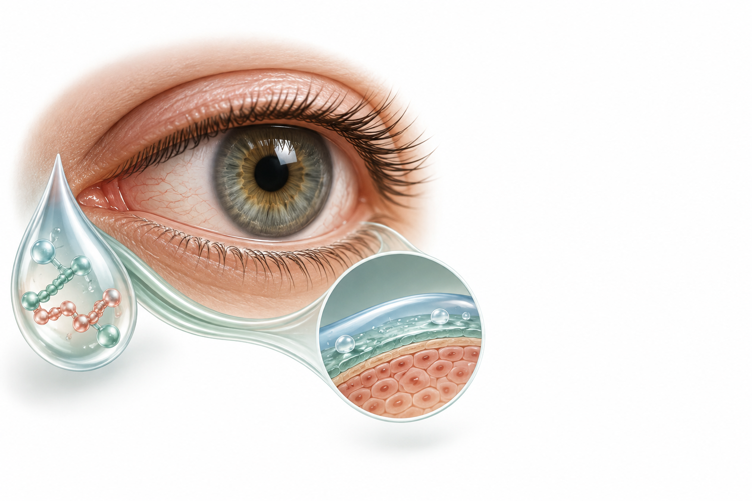 سلفات كوندرويتين، هيالورونات الصوديوم | Sodium chondroitin sulfate, Sodium hyaluronate — رسم توضيحي لفئة متلازمة جفاف العين