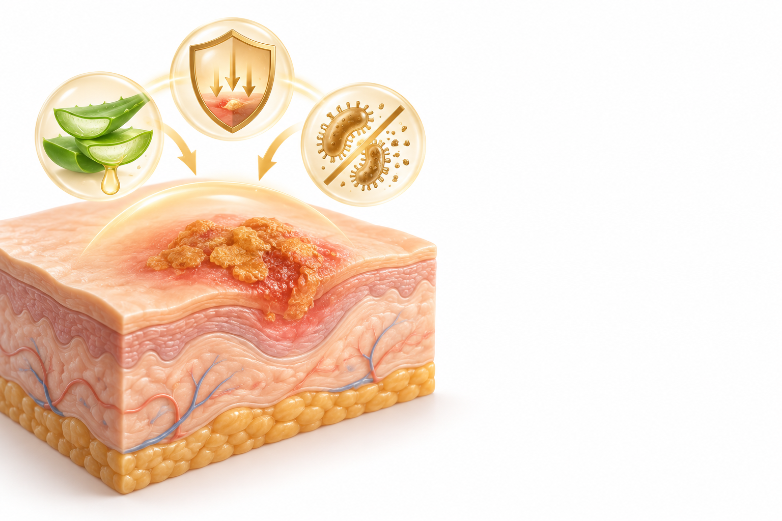 ألوفيرا، هيدروكورتيزون، يودوكينول موضعي | Aloe vera, Hydrocortisone, Iodoquinol Topical — رسم توضيحي لفئة قوباء