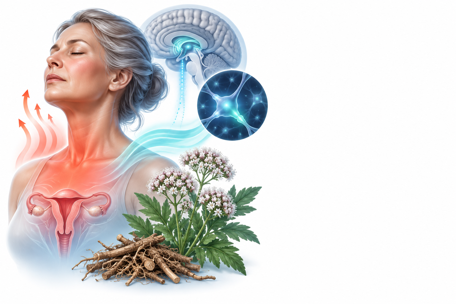 مستخلص جذر الفاليريان الجاف ” عشبة ناردين ” | Dried Extract Of Valerian Root — رسم توضيحي لفئة الهبات الساخنة