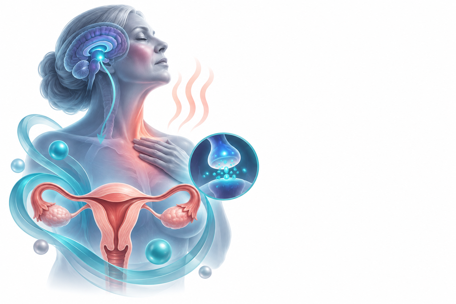 إستراديول، دايدروجيستيرون | Estradiol, dydrogesterone — رسم توضيحي لفئة الهبات الساخنة