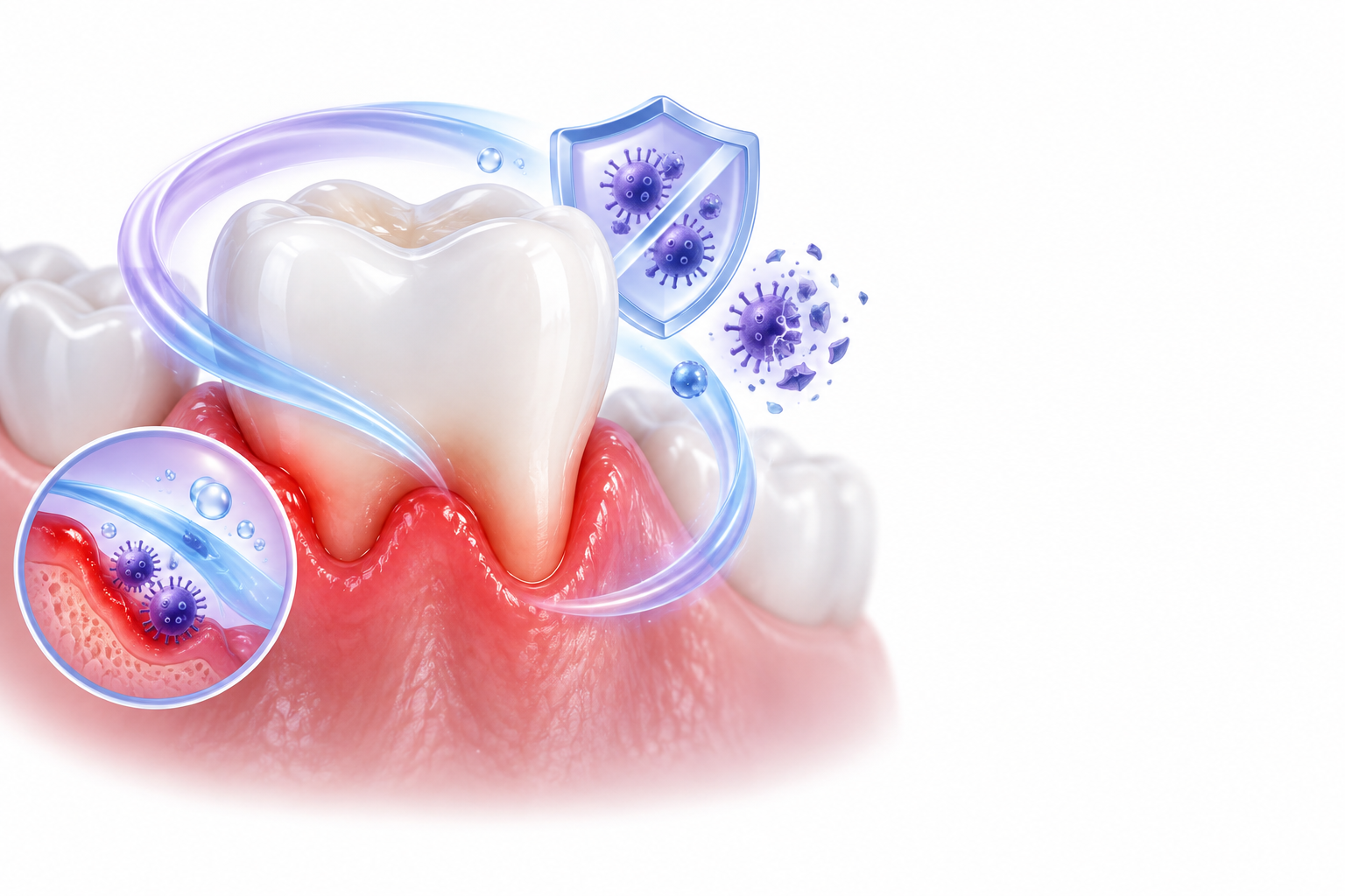 سيتريميد،ليدوكائين،صوديوم | cetrimide, lidocaine, sodium — رسم توضيحي لفئة التهاب اللثة والأسنان