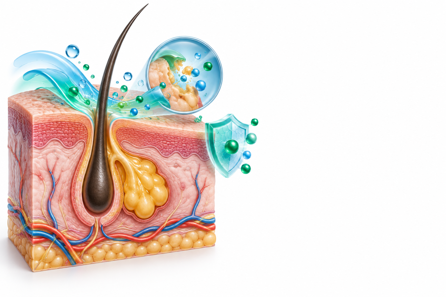 آلانتوين، حمض الساليساليك، تريكلوزان، زنك | allantoin, salicylic acid, triclosan, zinc — رسم توضيحي لفئة زهم