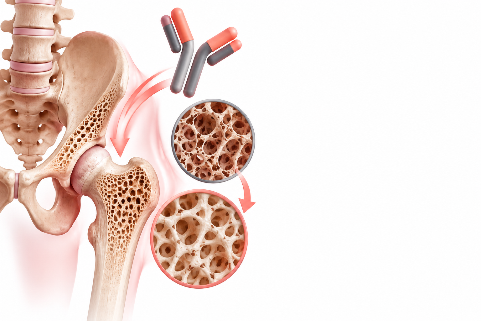 روموسوزوماب | Romosozumab — رسم توضيحي لفئة بعد الإياس