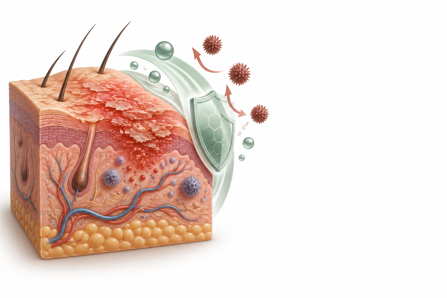 جنتاميسين موضعي | Gentamicin Topical — رسم توضيحي لفئة إكثيمة