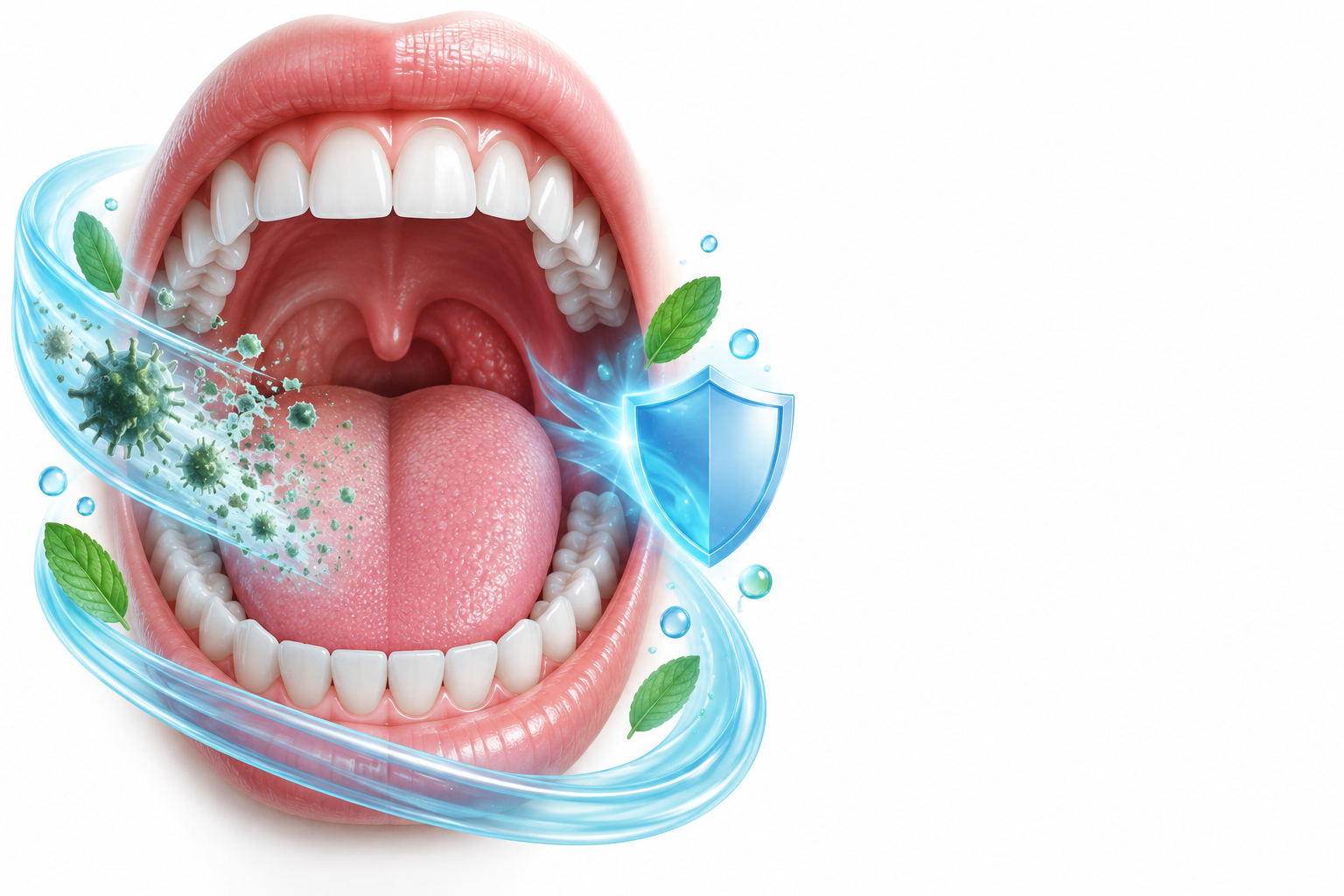 حمض البنزويك، السينيول ، المنثول ، الثيمول | benzoic acid, cineole, menthol, thymol — رسم توضيحي لفئة رائحة الفم الكريهة