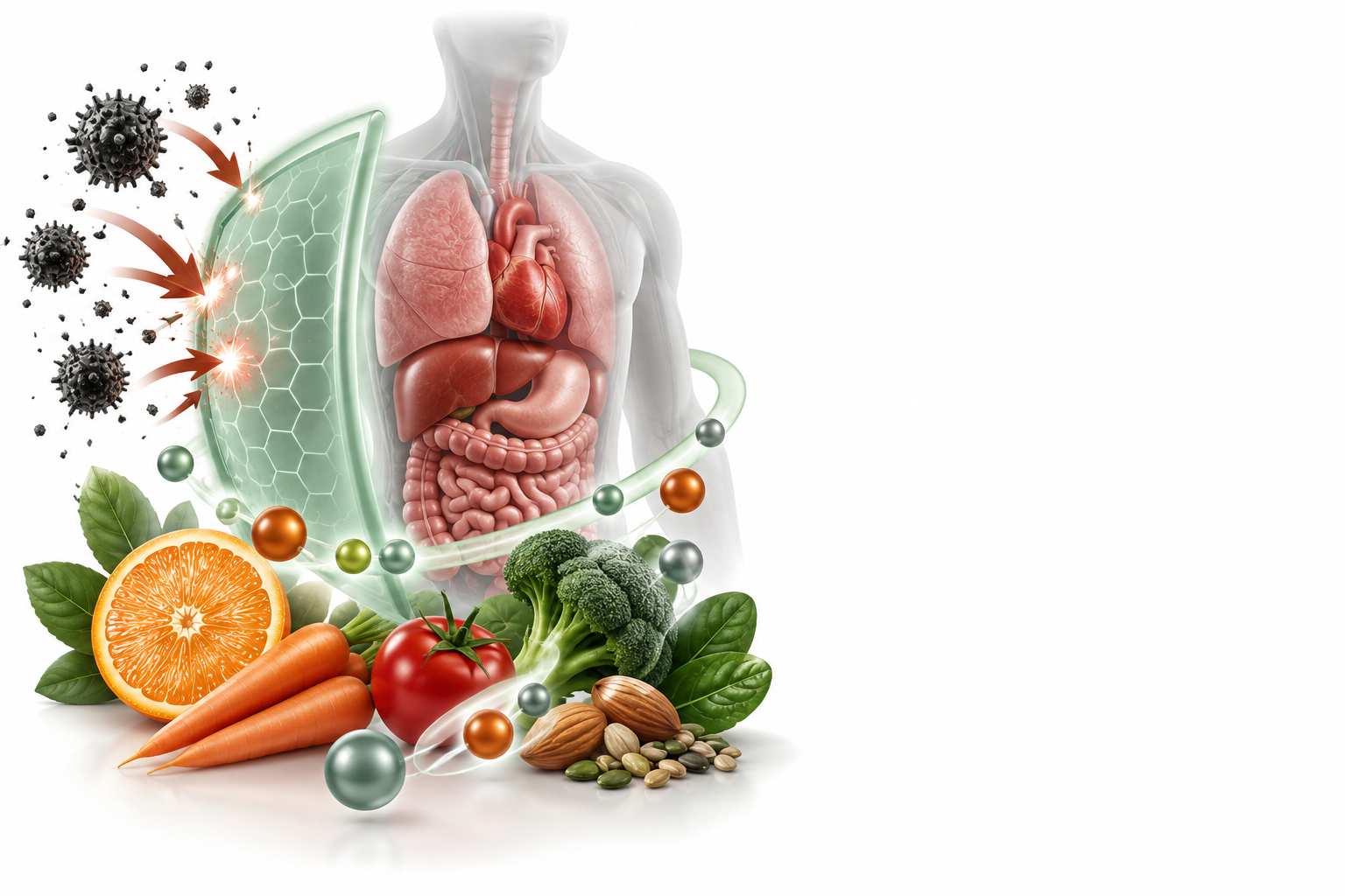 فيتامين سي، بيتاكاروتين، سيلينيوم، فيتامين إي، زنك | ascorbic acid, betacarotene, selenium, vitamin e, zinc — رسم توضيحي لفئة مضاد التأكسد