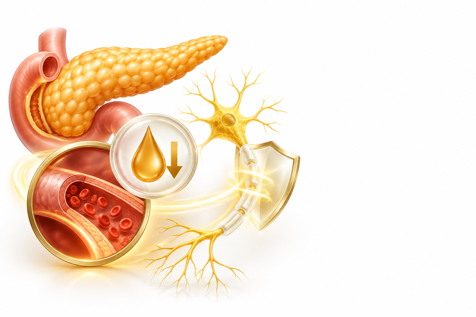 بنفوتيامين، فيتامين ب12، حمض الليبويك | benfotiamine, cyanocobalamin, thioctic acid — رسم توضيحي لفئة السكري