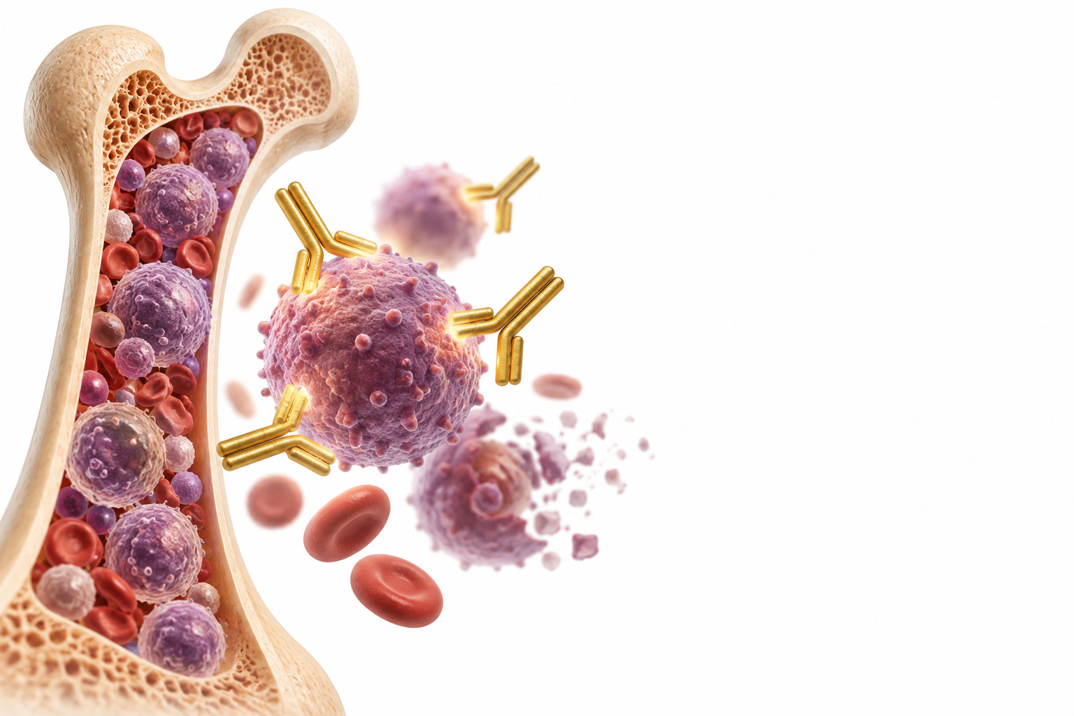 أوفاتوموماب | Ofatumumab — رسم توضيحي لفئة سرطان الدم