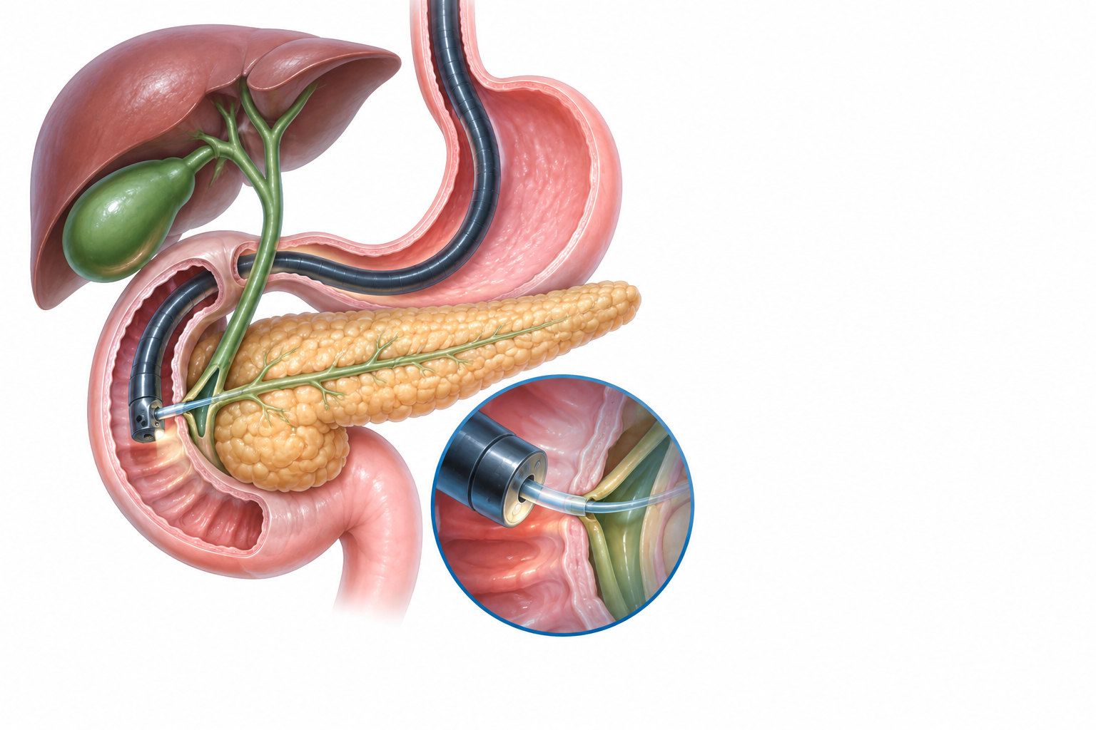 سيكريتين | Secretin — رسم توضيحي لفئة منظار داخلي
