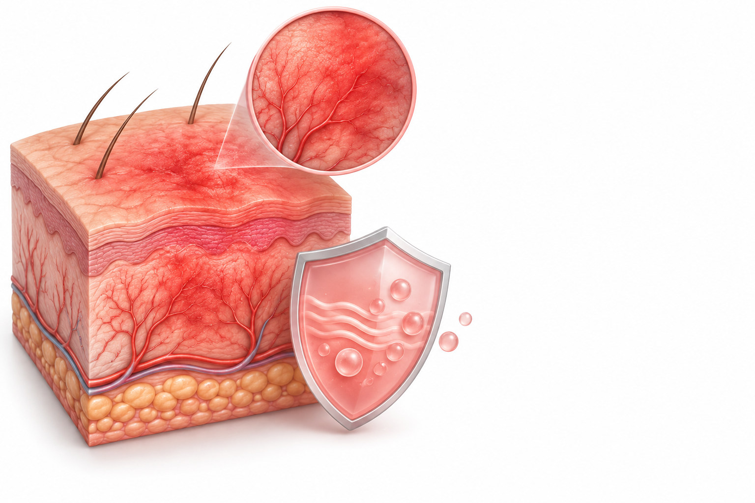 لاكتات الأمونيوم، موميتازون موضعي | Ammonium Lactate, Mometasone Topical — رسم توضيحي لفئة احمرار الجلد