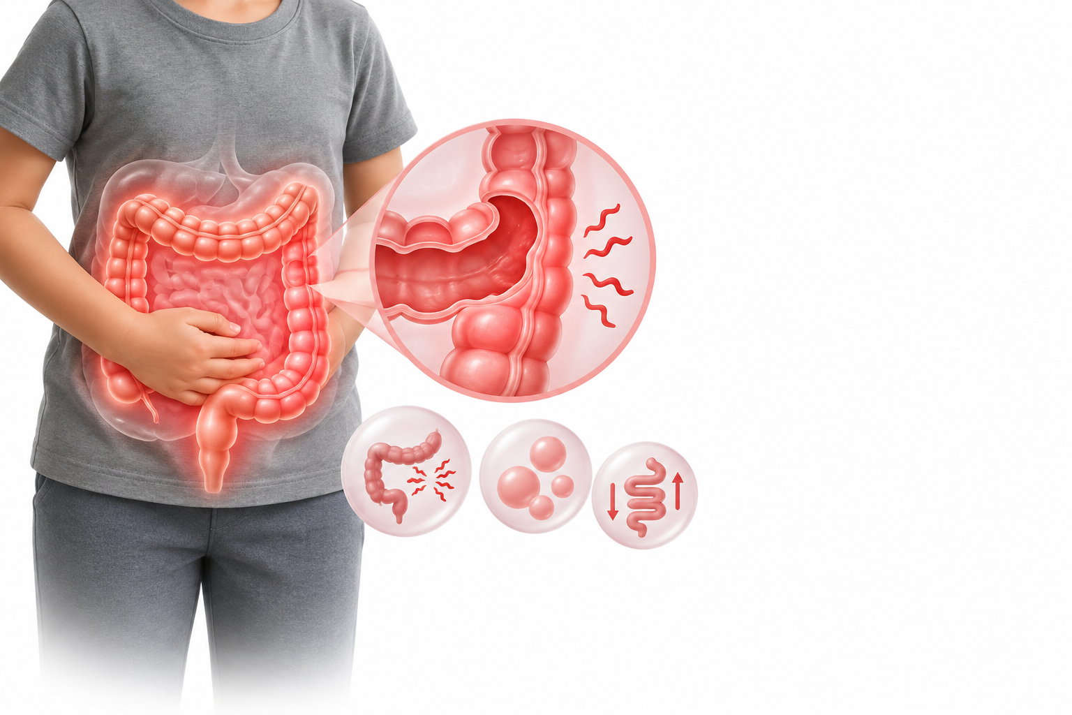 عصية لبنية حمضية | Bifidobacterium Animalis Subsp. Lactis — رسم توضيحي لفئة القولون العصبي عند الاطفال