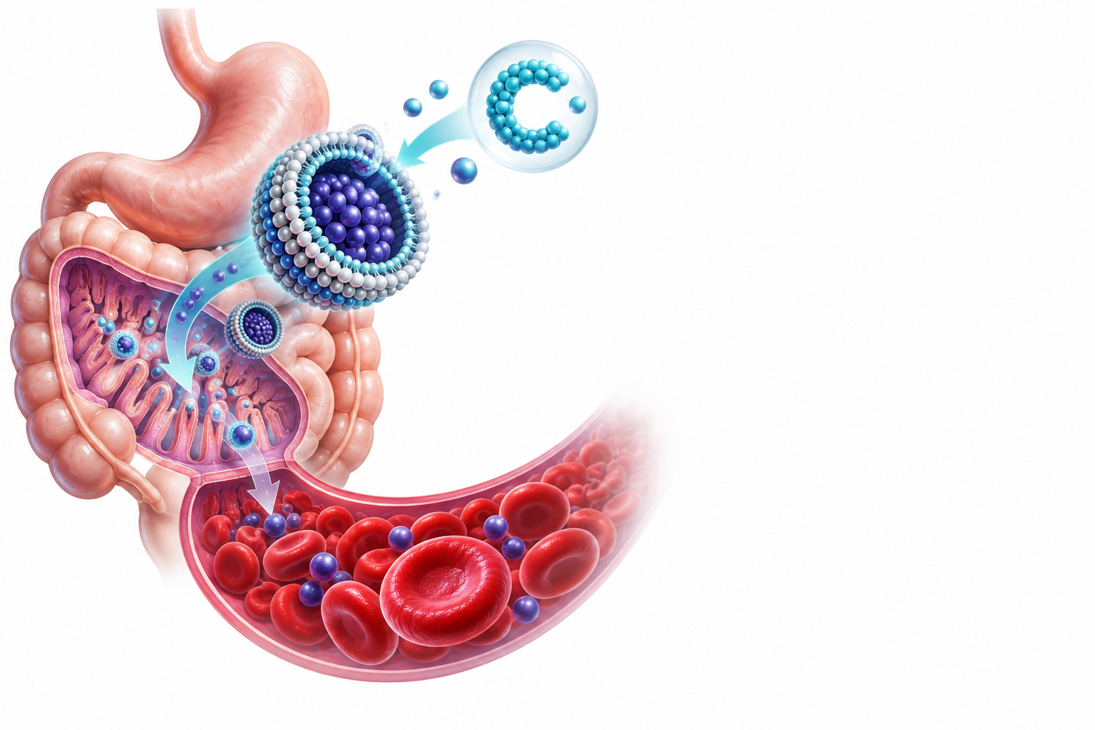 حديد ليبوسومال, فيتامين سي | Liposomal Iron, Vitamin C — رسم توضيحي لفئة مكملات الحديد