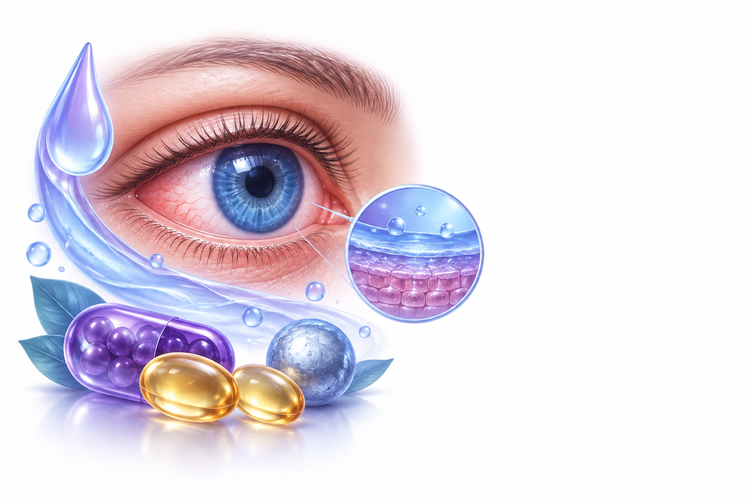 رسم توضيحي لفئة جفاف الملتحمة