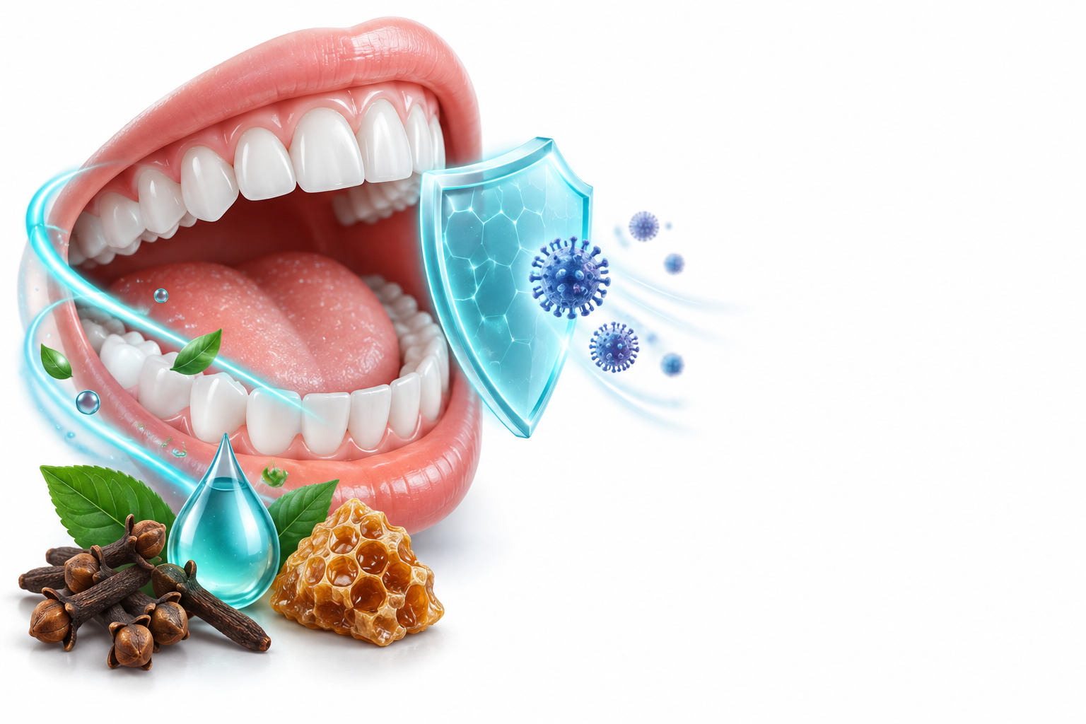 فينول، ثيمول | phenol, thymol — رسم توضيحي لفئة حفظ صحة الفم