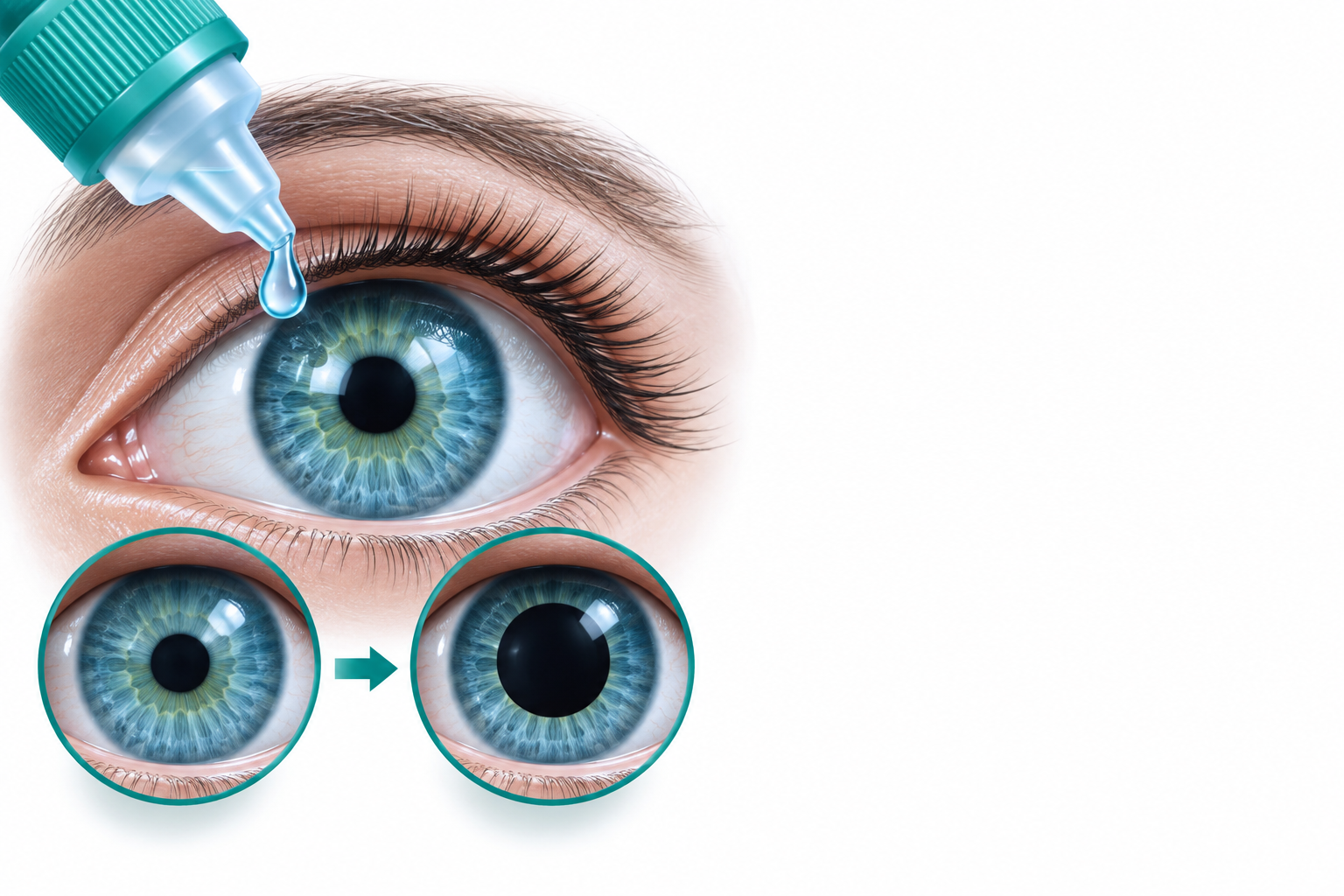 هيدروكسي أمفيتامين، تروبيكاميد للعين | Hydroxyamphetamine, Tropicamide Ophthalmic — رسم توضيحي لفئة توسع الحدقة