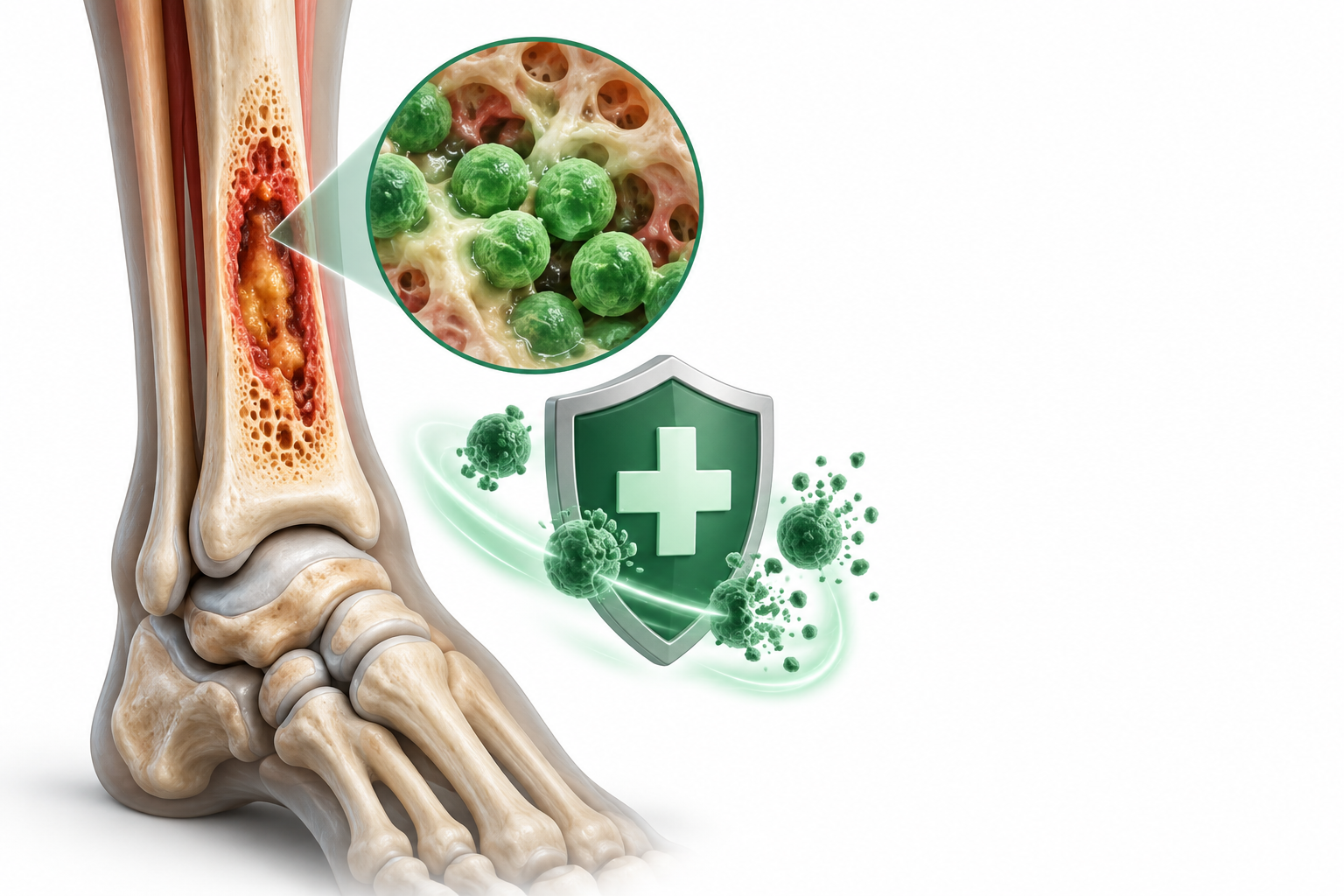 ديكلوكساسيلين | Dicloxacillin — رسم توضيحي لفئة التهاب العظم
