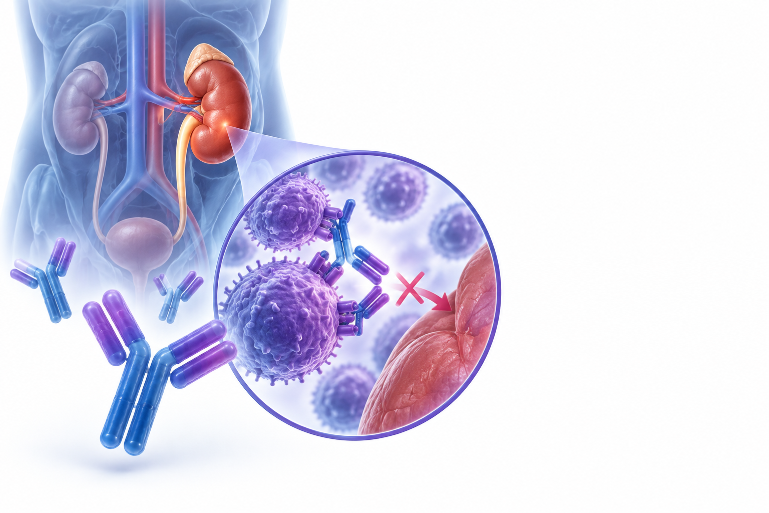 داكليزوماب | Daclizumab — رسم توضيحي لفئة اغتراس عضوي