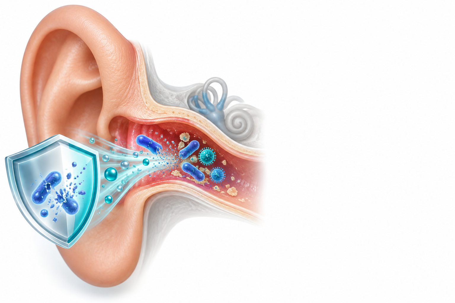 تيروثريسين، نيوميسين، ماكروغول | Tyrothricin, Neomycin, Macrogol — رسم توضيحي لفئة التهاب الاذن الخارجية