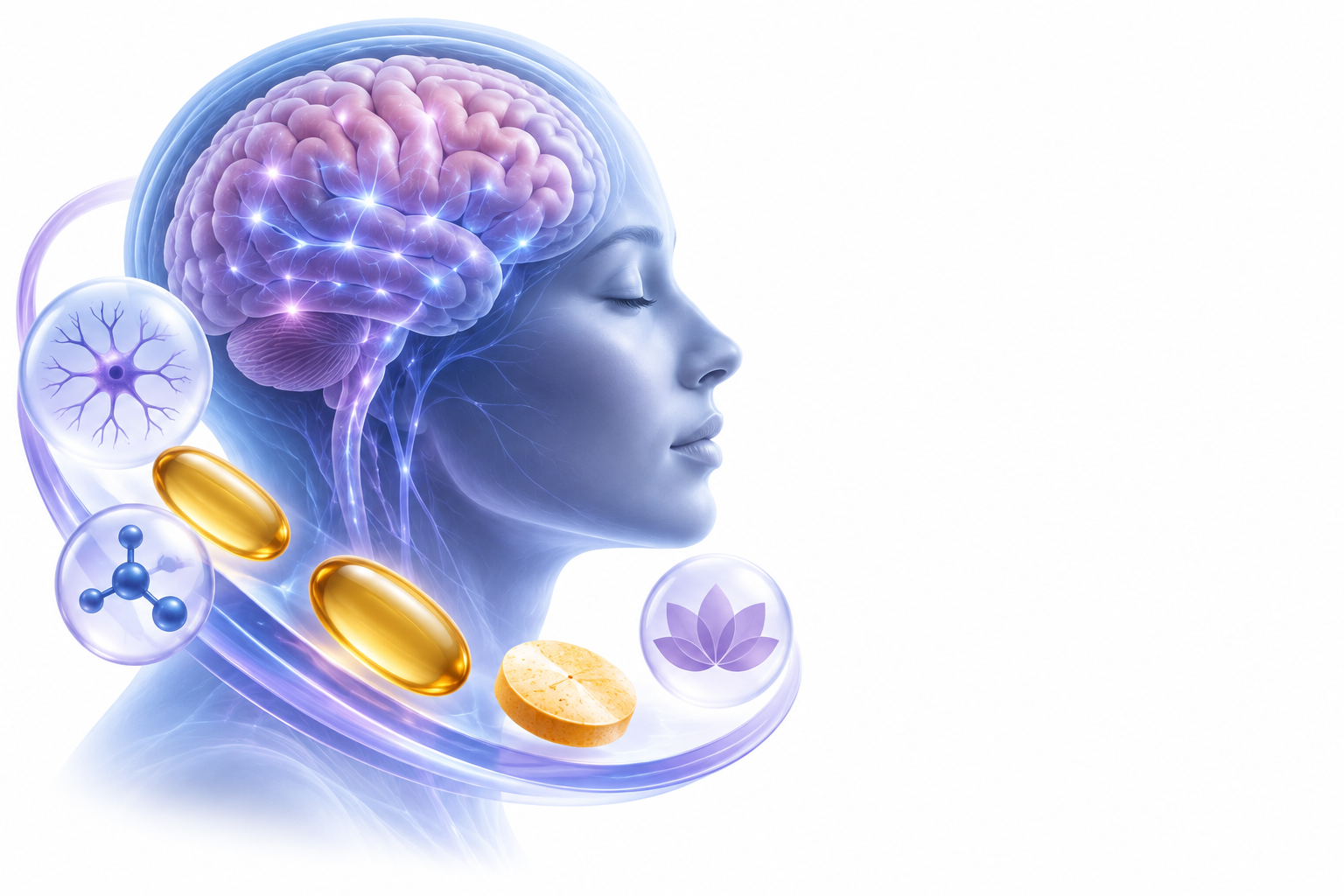 أوميغا 3، فيتامين ج | Omega 3, Vitamin C — رسم توضيحي لفئة الصحة العقلية