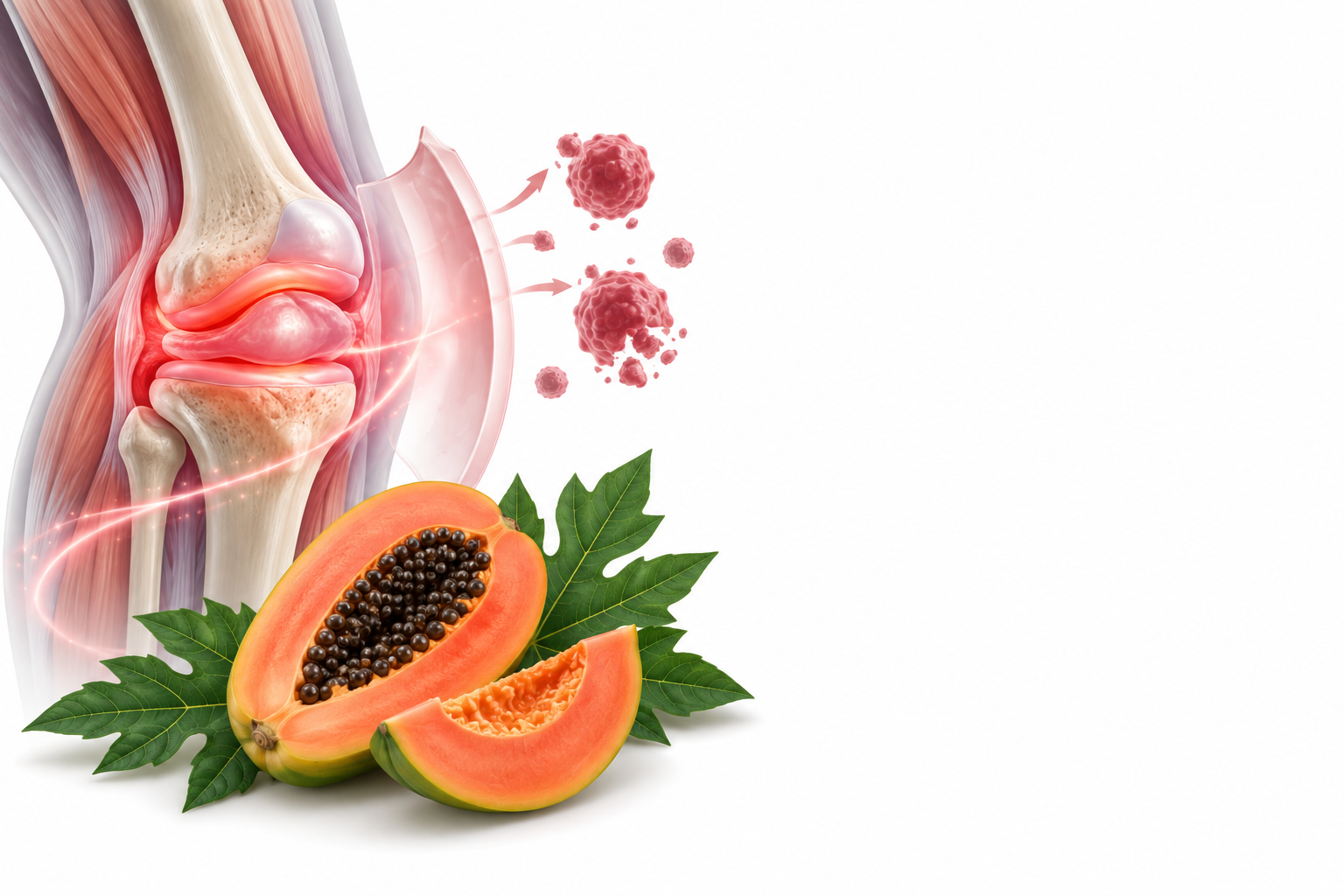 بابايا | Papaya — رسم توضيحي لفئة مضادات الالتهاب الطبيعية