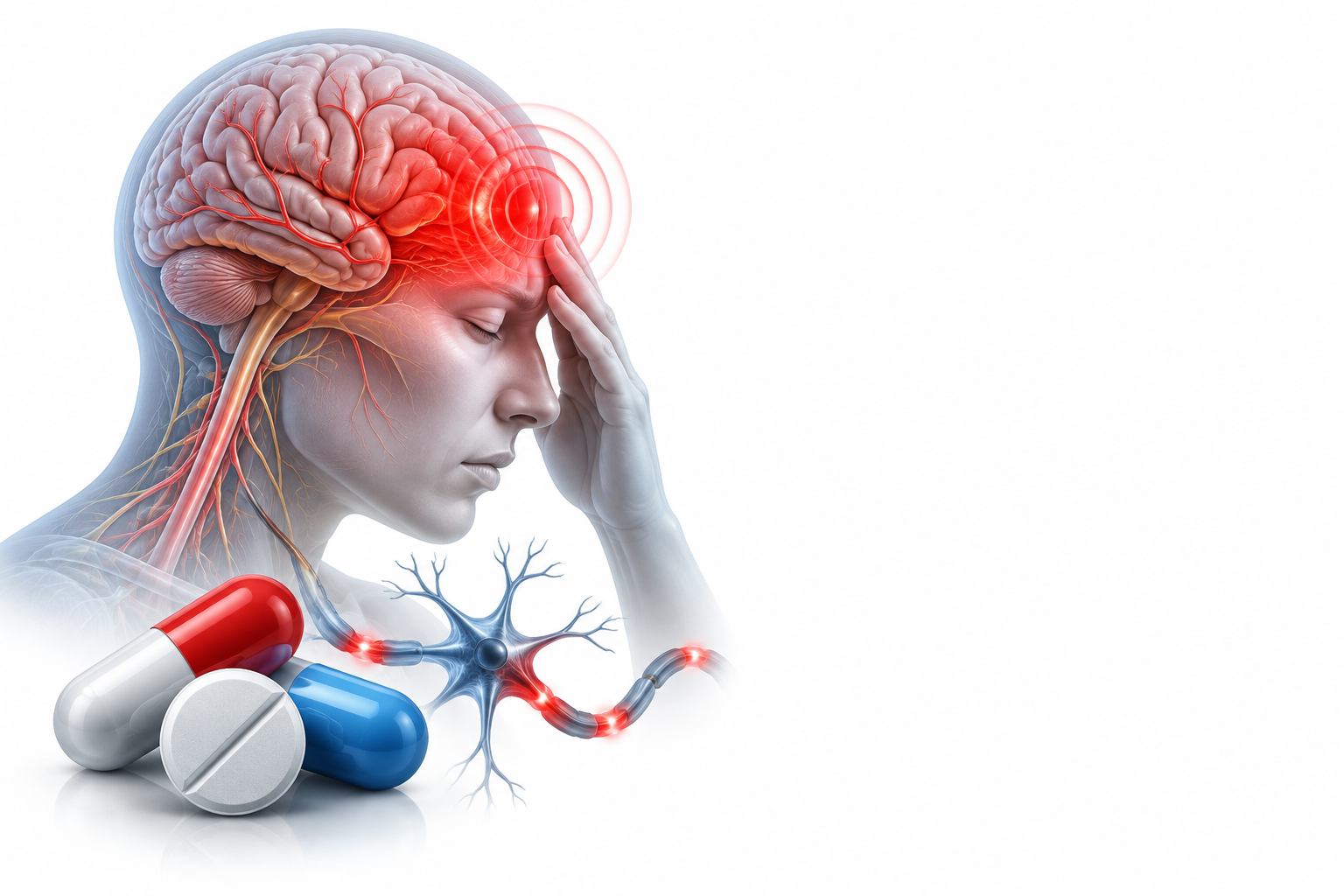 الاسيتامينوفين وبوتالبيتال والكافيين | Acetaminophen , Butalbital , Caffeine — رسم توضيحي لفئة صداع عصبي