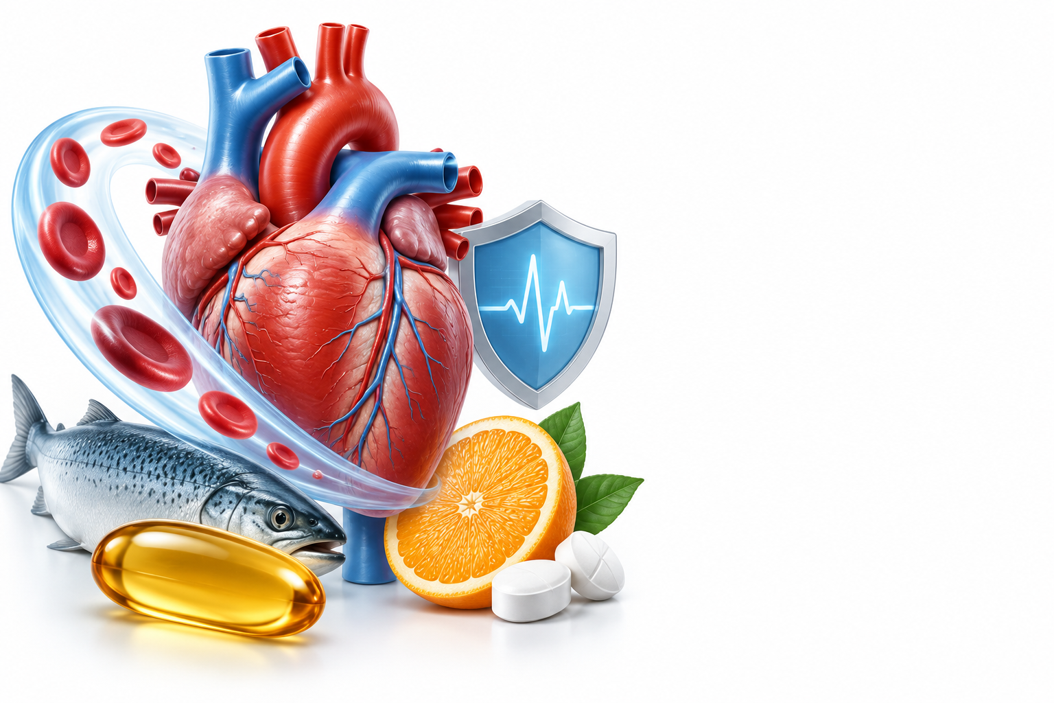 أوميغا 3، فيتامين ج | Omega 3, Vitamin C — رسم توضيحي لفئة صحة