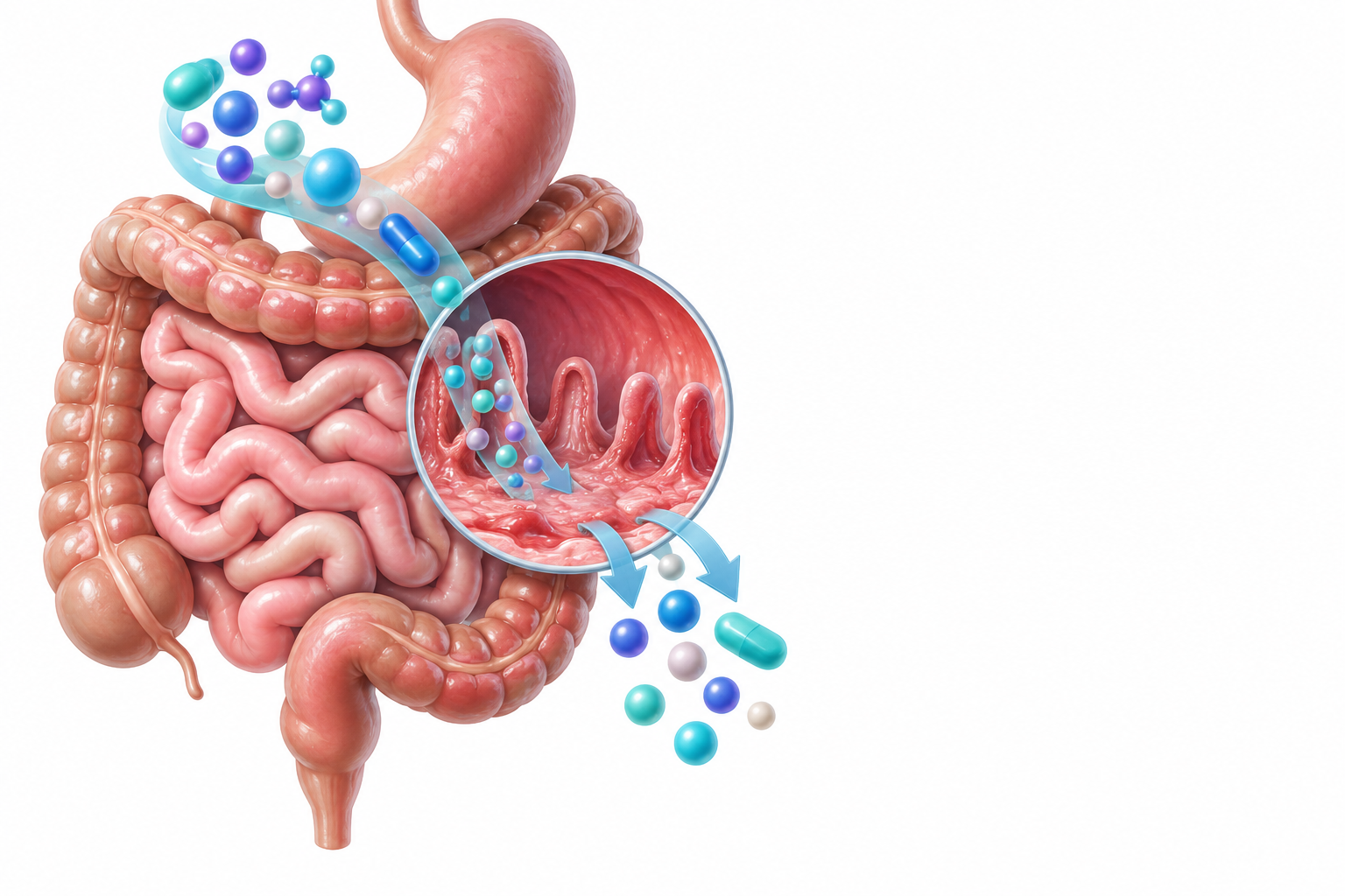 أحماض أمينية، فيتامينات | amino acids, vitamins — رسم توضيحي لفئة سوء الامتصاص