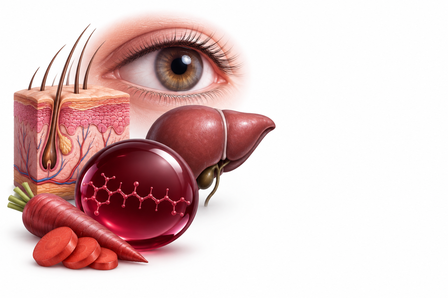 بيتا كاروتين | Beta carotene — رسم توضيحي لفئة فيتامين أ