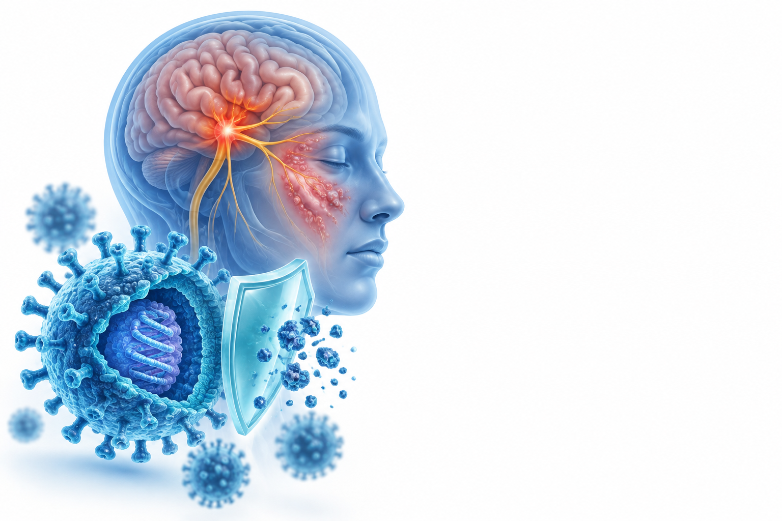 أسيكلوفير حقن | Acyclovir Injection — رسم توضيحي لفئة فيروسات هربسية،